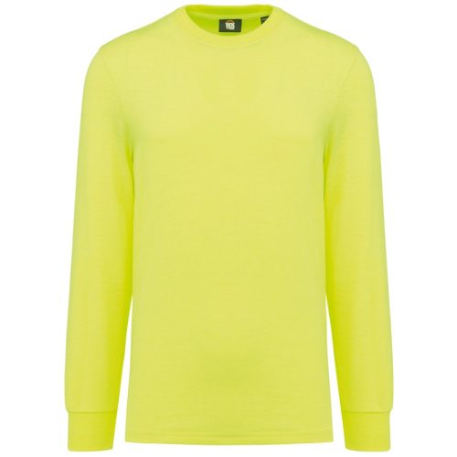 Unisex-T-Shirt mit langen Ärmeln WK303 – WK in Fluorescent Yellow
