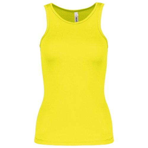 Damen Basic Sport Funktionsshirt ärmellos PA442 – Proact in Fluorescent Yellow