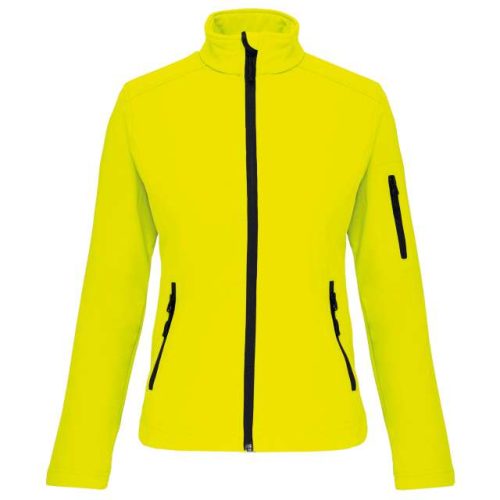 Ladies' Softshell Jacket – Kariban in Fluorescent Yellow