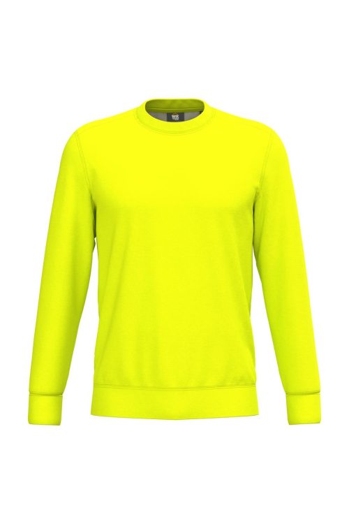 Unisex-Sweatshirt aus Polyester/Baumwolle WK405 – WK in Fluorescent Yellow