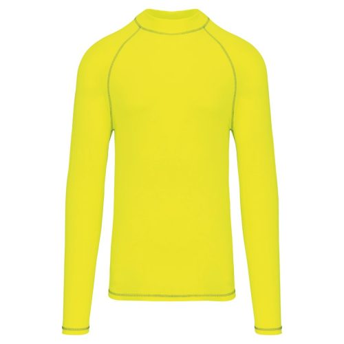 Herren-Funktionsshirt mit langen Ärmeln und UV-Schutz PA4017 – Proact in Fluorescent Yellow