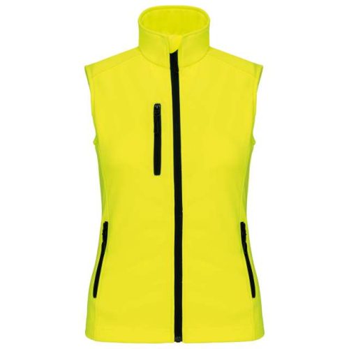 Ladies' Softshell Bodywarmer – Kariban in Fluorescent Yellow
