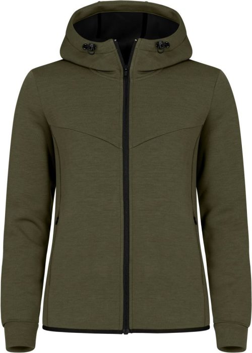 Damen Kapuzen Sweatjacke Hayden Sweat Jacket Women – Clique in Fog Green