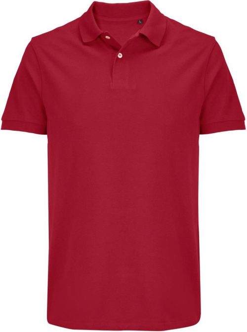 Schweres Unisex Piqué Polo Pacific – SOL'S in Folk Red