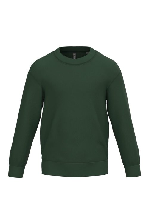 Kinder Rundhals-Sweatshirt K475 – Kariban in Forest Green