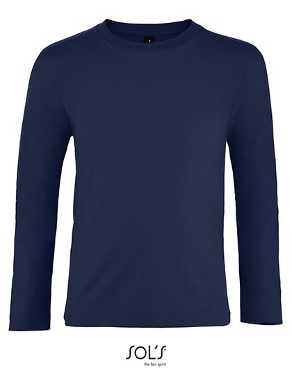 Kids´ Imperial Long Sleeve T-Shirt – SOL´S in French Navy