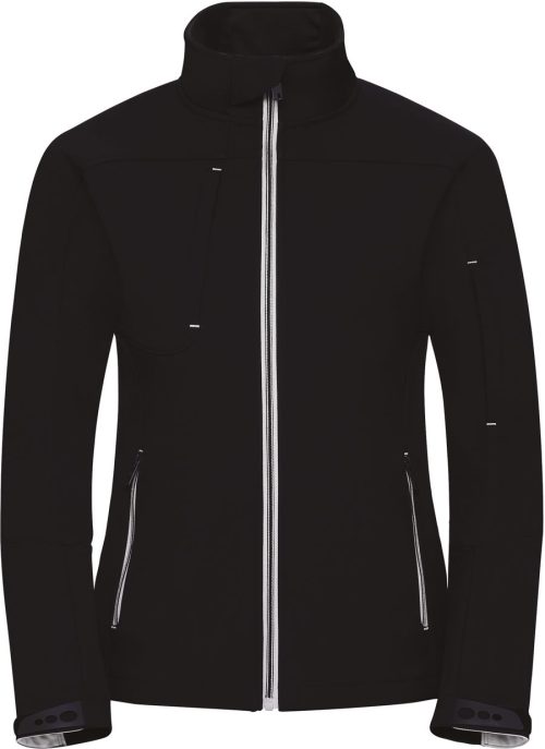 Ladies' Bionic-Finish® Softshell Jacket R-410F-0 – Russell in French Navy