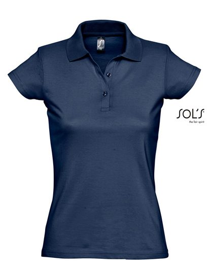 Women´s Jersey Polo Shirt Prescott – SOL´S in French Navy