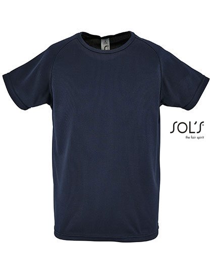 Kids´ Raglan Sleeved T-Shirt Sporty – SOL´S in French Navy
