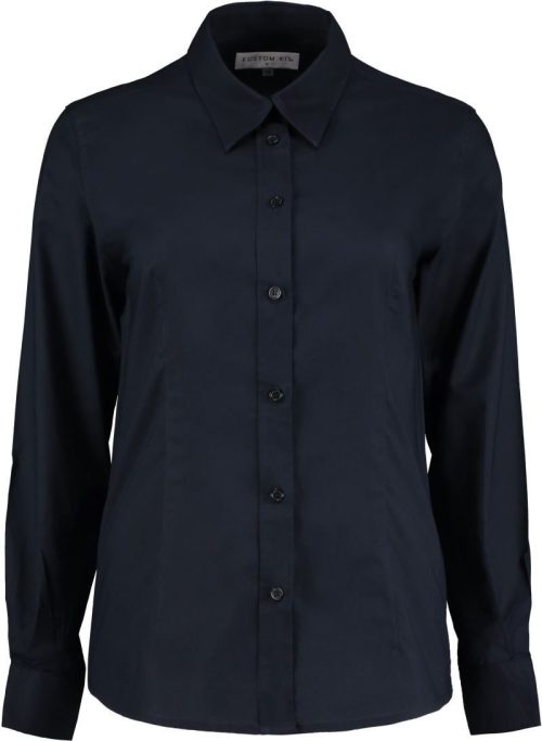 Workwear Oxford Bluse langarm KK 361 (6-24) – Kustom Kit in French Navy