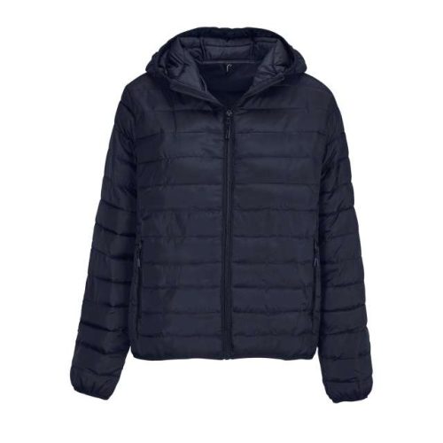 Sol's Stream Hooded Women - Lightweight Hooded Padded Jacket – SOL'S in French Navy