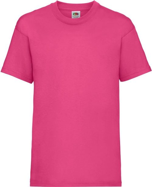 Kinder T-Shirt Kids Valueweight T – Fruit of the Loom in Fuchsia
