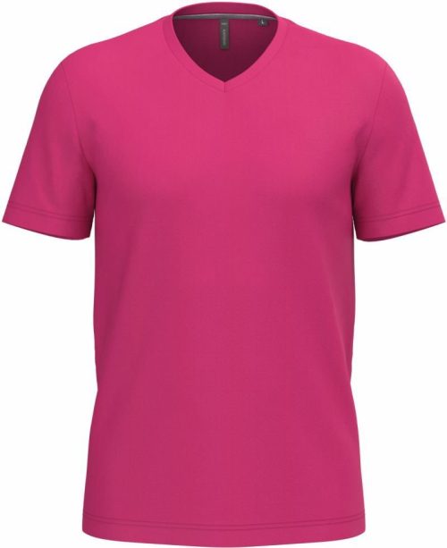 Herren V-Ausschnitt T-Shirt K 357 – Kariban in Fuchsia