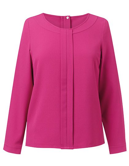Women´s Roma Long Sleeve Blouse – Brook Taverner in Fuchsia