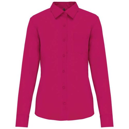 Jessica - Ladies' Long-Sleeved Shirt – Kariban in Fuchsia