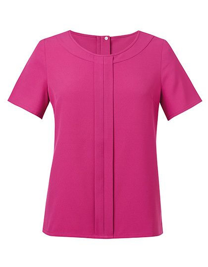 Women´s Verona Short Sleeve Blouse – Brook Taverner in Fuchsia