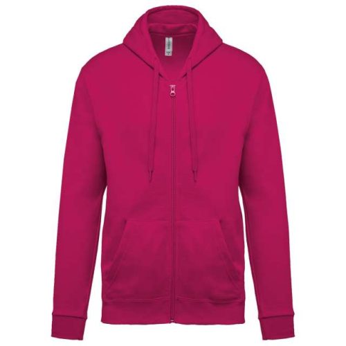 Full Zip Hooded Sweatshirt – Kariban in Fuchsia