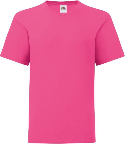 Kinder T-Shirt Kids Iconic 150 T – Fruit of the Loom in Fuchsia