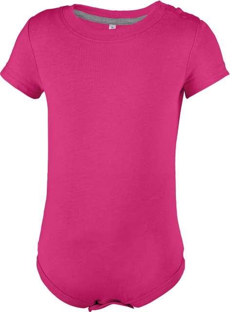 Babies' Short-Sleeved Bodysuit – Kariban in Fuchsia