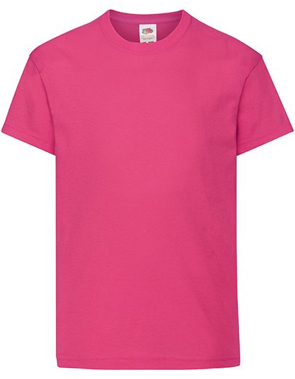 Kids´ Original T – Fruit of the Loom in Fuchsia
