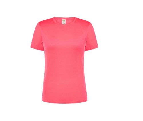 Ladies´ Sport T-Shirt – JHK in Fuchsia Fluor