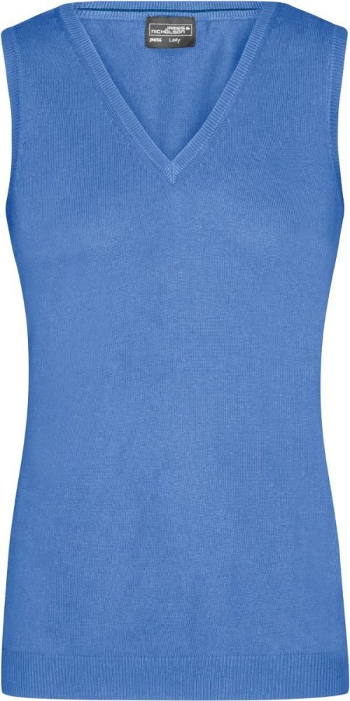 Damen V-Ausschnitt Pullunder JN 656 – Daiber in Glacier Blue