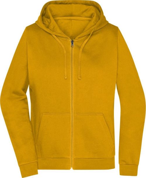 Damen Kapuzen Sweatjacke JN 755 – Daiber in Gold Yellow