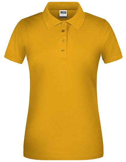 Damen Bio Piqué Workwear Polo JN 873 – Daiber in Gold Yellow