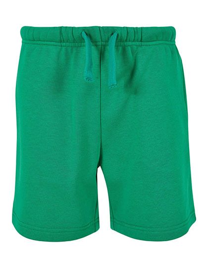 Kids Basic Sweatshorts – Build Your Brand Basic in Grass Green