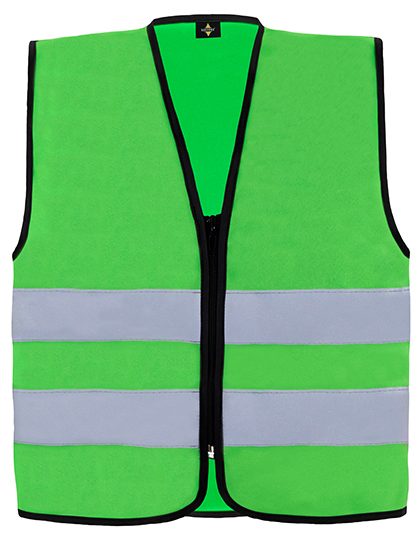 Hi-Vis Safety Vest Cologne With Front Zipper – Korntex in Green