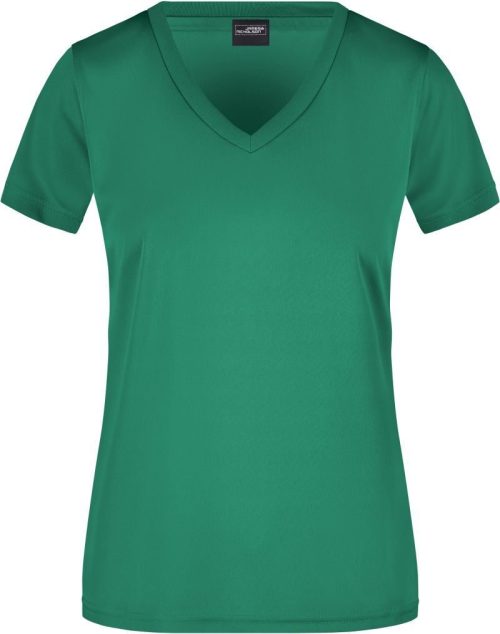 Damen V-Ausschnitt Sport T-Shirt JN 735 – Daiber in Green