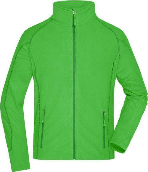 Herren Struktur Fleece Jacke JN 597 – Daiber in Green/Dark Green
