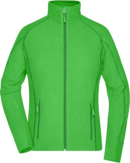 Damen Struktur Fleece Jacke JN 596 – Daiber in Green/Dark Green