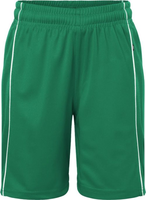 Kinder Basic Team Shorts JN 387K – Daiber in Green/White