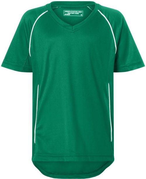 Kinder Team Shirt JN 386K – Daiber in Green/White