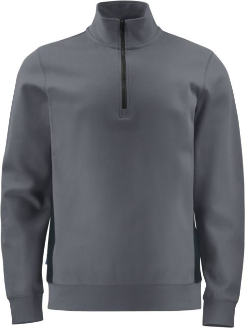 Schwerer Doubleface Workwear Sweater mit 1/4 Zip 2128 Sweatshirt 1/2 Zip – ProJob in Grey