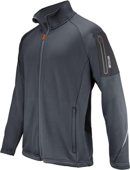 Workwear Microfleece Jacke 3319 Microfleece Jacket – ProJob in Grey