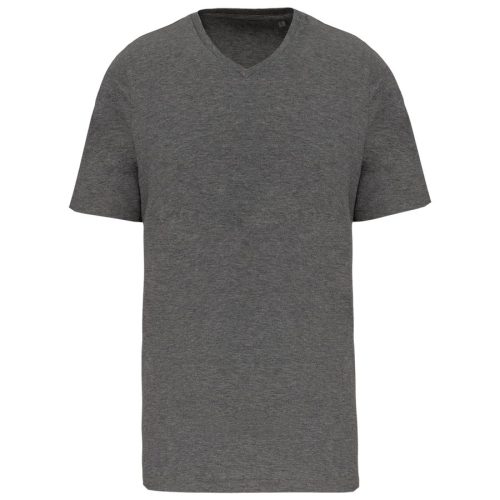 Herren-T-Shirt Supima® mit V-Ausschnitt und kurzen Ärmeln K3002 – Kariban in Grey Heather
