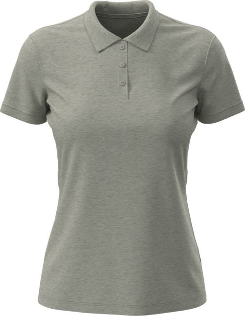 Damen Piqué Polo "Lux" Lux Polo Women – Stedman in Grey Heather