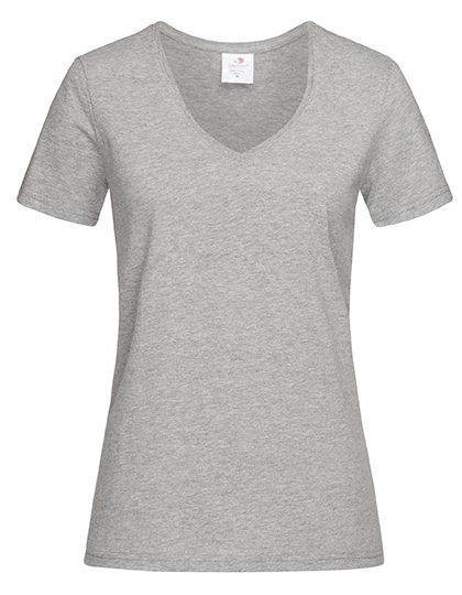 Classic-T V-Neck Women – Stedman® in Grey Heather