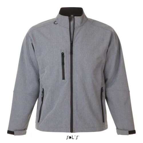 Sol's Relax - Men's Softshell Zipped Jacket – SOL'S in Grey Melange