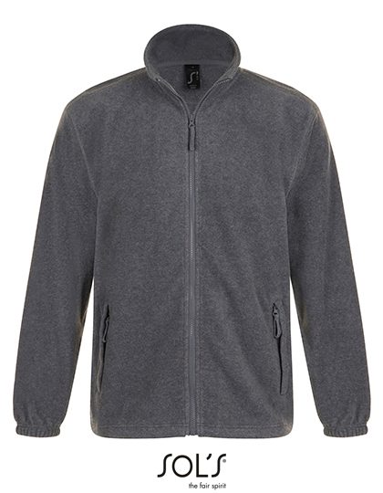 Fleecejacket North – SOL´S in Grey Melange