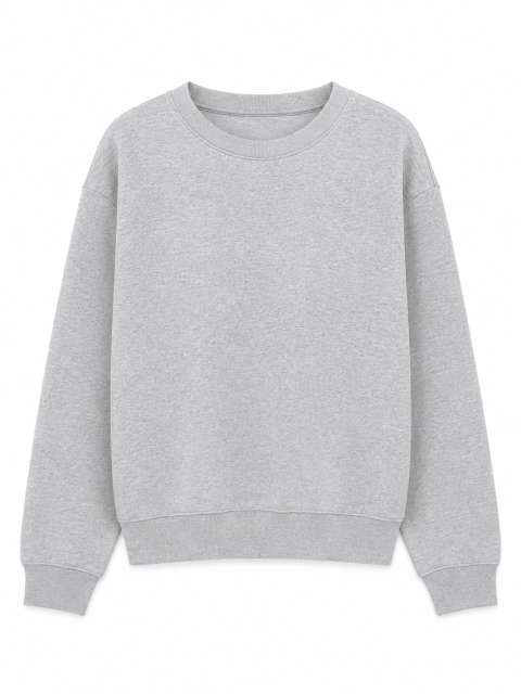 Womens Regular Sweatshirt – True Blanks in Grey Melange