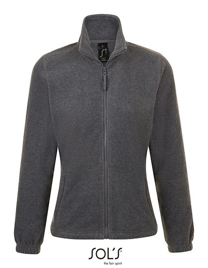 Women´s Fleece Jacket North – SOL´S in Grey Melange