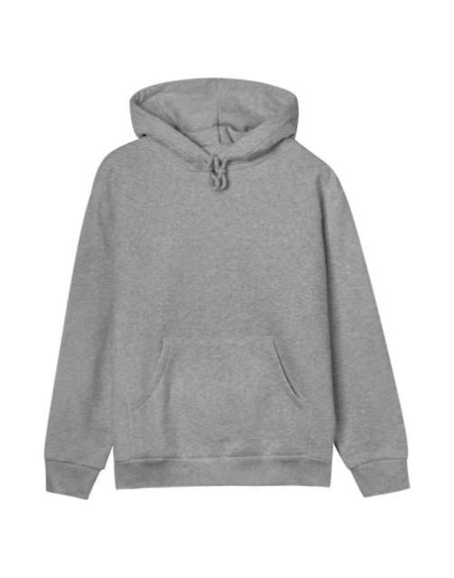 Womens Regular Hoodie – True Blanks in Grey Melange
