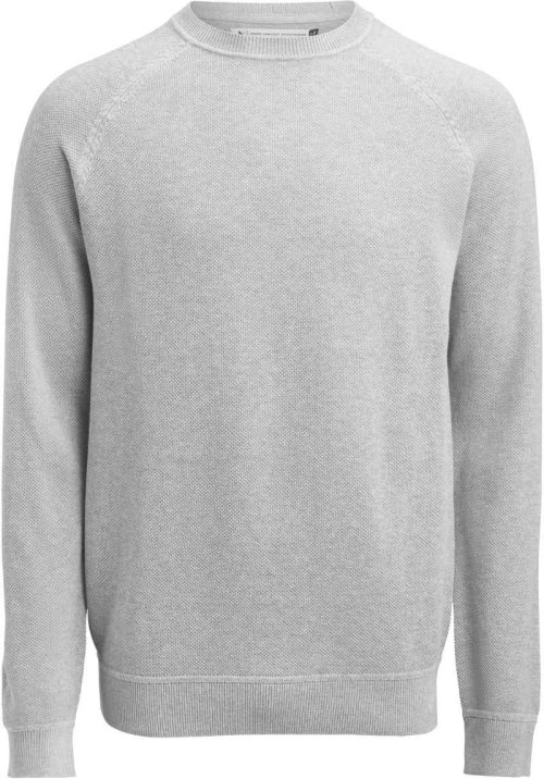 Herren Strickpullover "Casual" Ashland Casual Sweater – James Harvest in Grey Melange