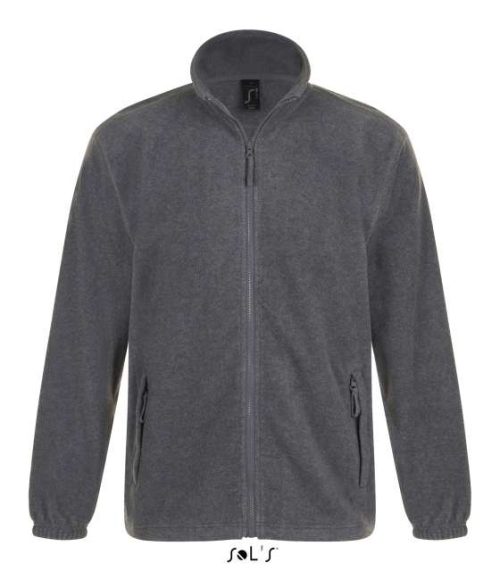 Sol's North Men - Zipped Fleece Jacket – SOL'S in Grey Melange