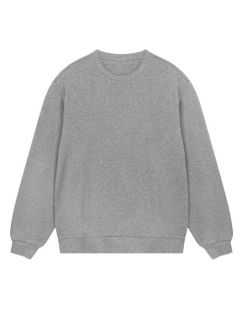 Mens Regular Sweatshirt – True Blanks in Grey Melange