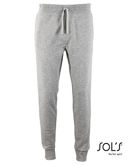 Men´s Slim Fit Jogging Pants Jake – SOL´S in Grey Melange