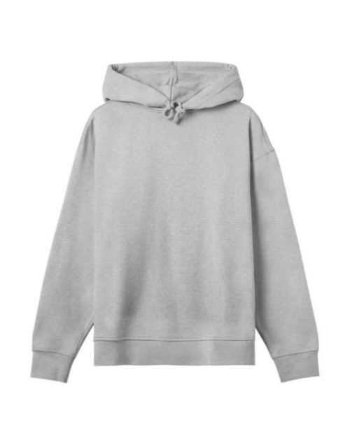 Womens Oversized Hoodie – True Blanks in Grey Melange